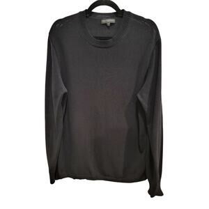 J Crew Destination Sweater Black Pullover Men's Sz M Long Sleeve Workwear‎